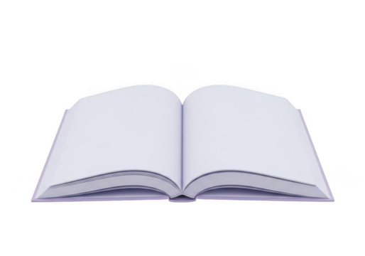 Open book isolated on transparent background