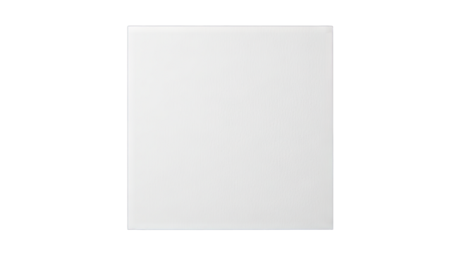 Blank white square canvas with textured surface isolated on black background studio shot subtle shadows clean minimalist abstract background element - Powered by Adobe