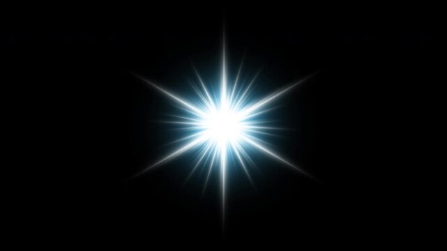 Blue Radiant Light Flare Spin &ndash; Infinite Loop