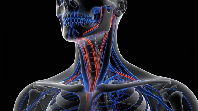 Anatomical Visualization of the Human Neck and Jugular Vein