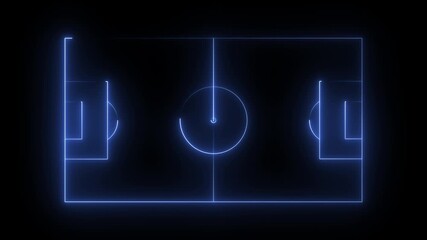 3d football stadium with soccer goal front view.  neon lights match football isometric field video animation,
Soccer field stadium or football lawn with artificial turf panoramic view
 - Powered by Adobe