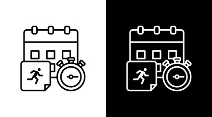 Design Sprint  White Icon Set Design
