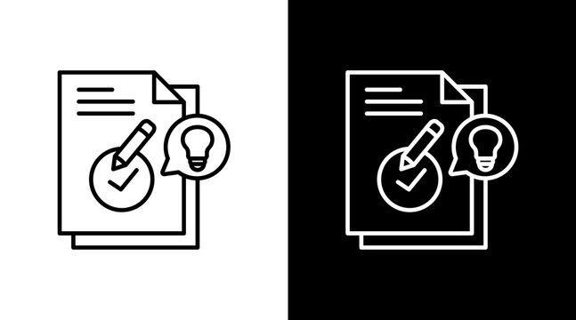 Design Brief  White Icon Set Design