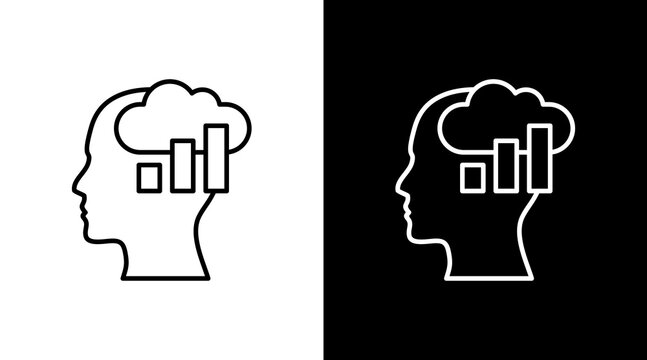 Mindset  White Icon Set Design
