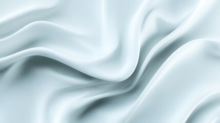 Naklejka premium Soft and Smooth Light Blue Satin Fabric Texture Ideal for Background, Fashion, Interior Design, and Elegant Decorations in Various Settings