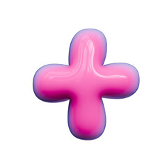 Fototapeta premium Alphabet, number and symbol 3d word render Pink Glossy Bubble Form