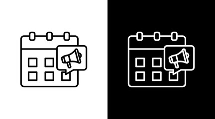 Event Marketing  White Icon Set Design