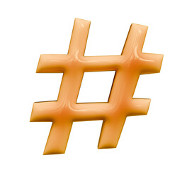 Alphabet number and symbo 3d render word Orange Glossy Bubble Form