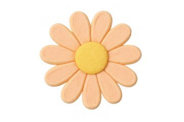 Clay daisy flower handicraft creating spring decoration