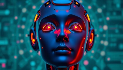 AI interface displaying empathetic response to user input, cognitive computing, synthetic intelligence