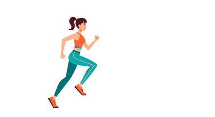 Obraz premium Animated Athlete in Motion Depicted in an Active Run on Black Background