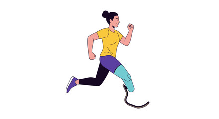 Fototapeta premium Celebrating the International Day of Persons with Disabilities An Inspiring Runner