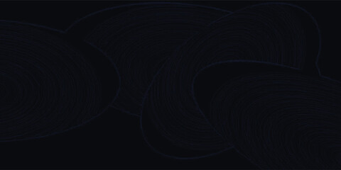 A dark, abstract background featuring subtle, swirling, and overlapping thin blue lines.