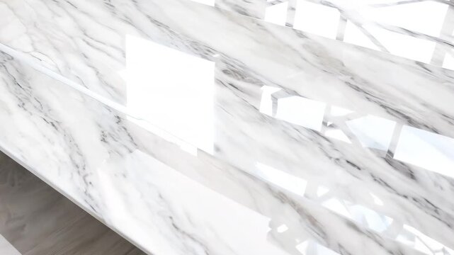 Polished white marble surface texture with subtle grey veins detail
