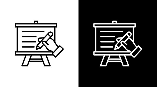 Job Boards  White Icon Set Design