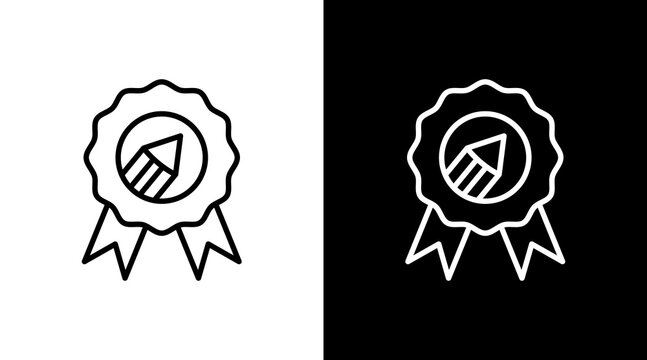 Reputation  White Icon Set Design