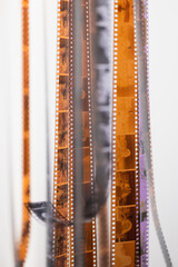 Fototapeta premium Color 35mm film strips
