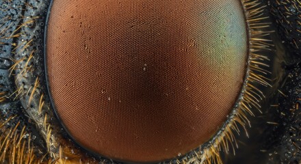 Extreme  photograph reveals the intricate ommatidia structure of an insect compound eye