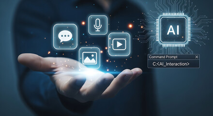 Artificial intelligence interface connecting digital content and human interaction