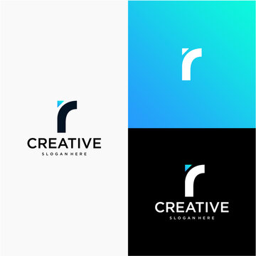This vector logo features a minimalist and modern monogram-style symbol that resembles a stylized lowercase &ldquo;r.&rdquo;