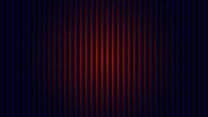 Obraz premium Abstract vertical lines with central red glow and blue gradient