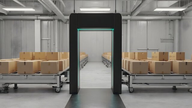 Warehouse Conveyor & Scan Gate — Fast Shipping for 12.12
