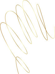 Spiral and swirl golden line icon. Design decoration