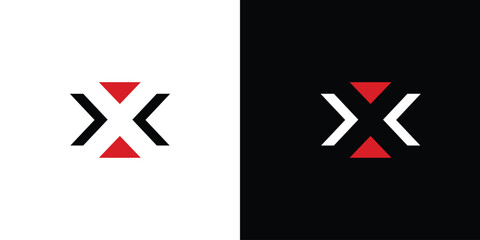 Modern and strong letter X initials logo design