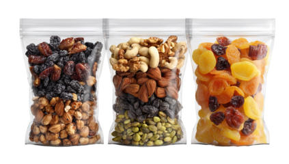 Mezcla de frutos secos con nuezes, pistachos avellanas almendras y semillas sobre fondo de madera vista desde arriba