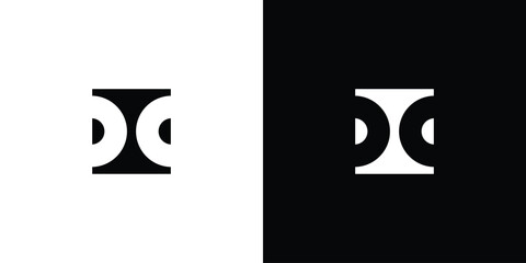 simple and unique letter DC initials logo design