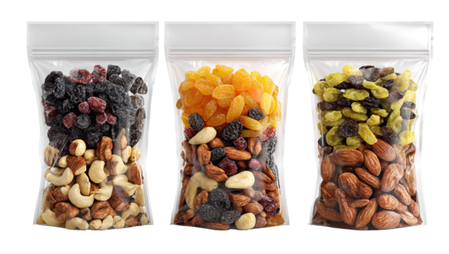 Mezcla de frutos secos con nuezes, pistachos avellanas almendras y semillas sobre fondo de madera vista desde arriba