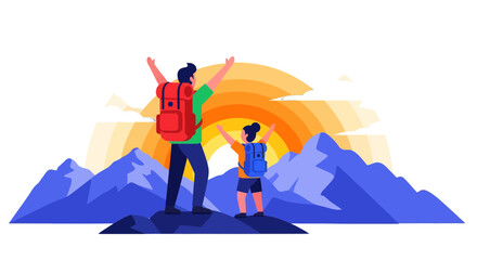 Family Hiking Adventure: Embracing Nature and Reaching Peak Together For Victory