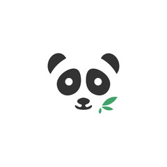 panda logo vector icon illustration