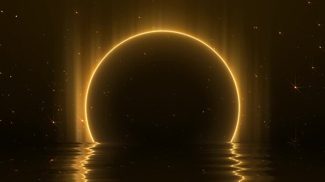 The Grand Portal Particles Gold Awards Trailer Titles Cinematic Openers Luxury Intro Background Loop