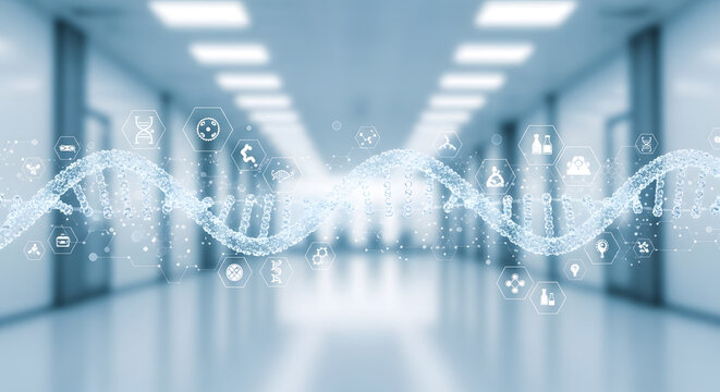 Genetic Research and Medical Innovation: DNA Helix in Modern Healthcare