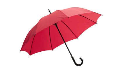 Set of umbrellas. Top view, front and folded umbrella. Rain protection on white background isolated. Flat design style. For web design, mobile applications, and printing.Vector illustration.