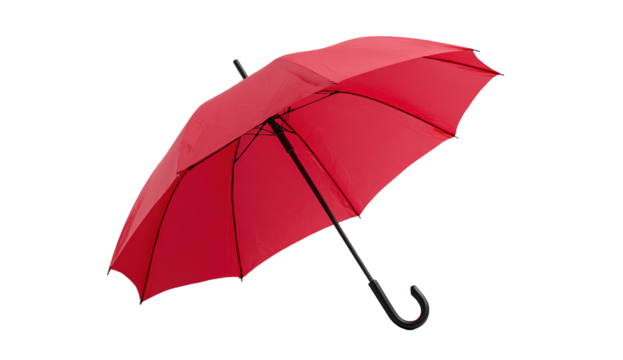 Set of umbrellas. Top view, front and folded umbrella. Rain protection on white background isolated. Flat design style. For web design, mobile applications, and printing.Vector illustration.
