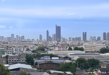 Naklejka premium Cityscape View of Bangkok, Thailand