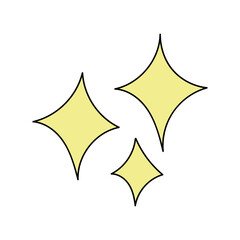 淡い黄色のきらきら