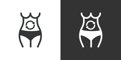 Body Metabolism icon. Solid glyph series icon