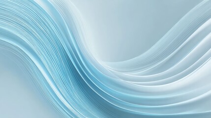 Fototapeta premium Smooth Blue Flowing Abstract Waves
