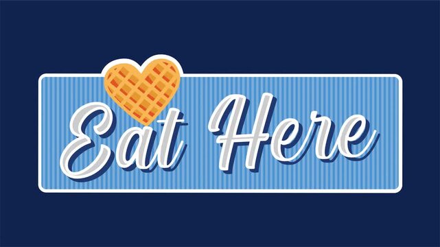 restaurant sign to eat here