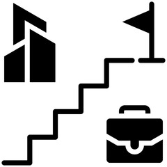 career icon isolated on white background. vector illustration icon for business and marketing strategy