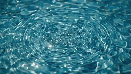 Liquid Ripples Abstract Design In Aqua Water