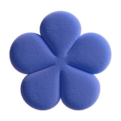 Serene Blue Bloom: a simple yet captivating view of a single, vibrant, serene blue flower, with petal arrangement, showcasing nature's elegance.