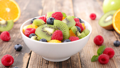 fruit salad in a bowl