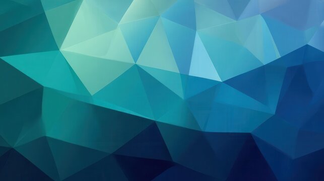 Abstract Geometric Blue Teal Polygon Background Design
