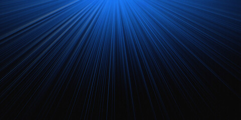 Fototapeta premium Abstract blue soft striped pattern on dark background