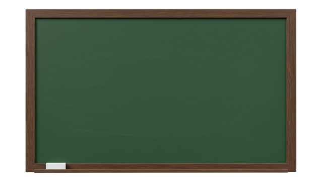 Wooden Framed Green Blackboard for School and Education Design