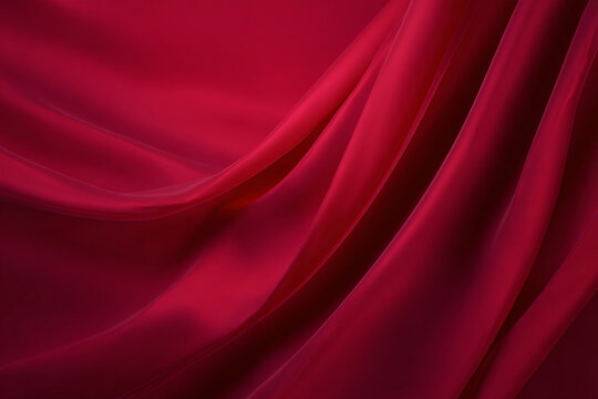 Dynamic Dark Red and Maroon Abstract Waves Wallpaper
